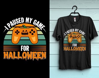 Halloween gaming vector typography tshirt design autumn fall gaming tshirt halloween halloween costume halloween gaming costume halloween night halloween season halloween tshirt template print print on demand print ready tshirt pumpkin tshirt scary tshirt tee design tees tshirt design tshirt design for halloween typography vector