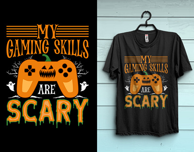 Halloween scary gaming tshirt design amazing tshirt custom tshirt gaming gaming costume gaming tshirt halloween costume halloween gaming tshirt maerch by amazon pod print print on demand print ready tshirt scary gaming scary halloween tee tees design tshirt designer typography typography tshirt