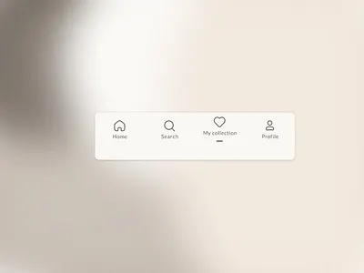 Minimalistic IOS tabbar animation app application design bottom bar design colors design figma ios design micro animation minimal design minimalistic minimalistic animation tab bar design tabbar ui