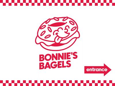 Bonnie's Bagels - Branding animation bagel bagels branding cartoon creative design fastfood food gif graphic graphic designer graphiste identity illustration logo pattern restaurant shop store