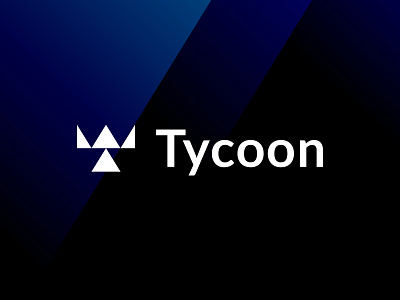 Tycoon Crypto Trading app app icon blockchain brand branding crown crypto cryptocurrency defi identity investments letter t lettermark logo mark monogram power t tycoon up arrow