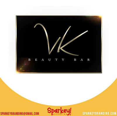 VK Beauty Bar Logo Design
