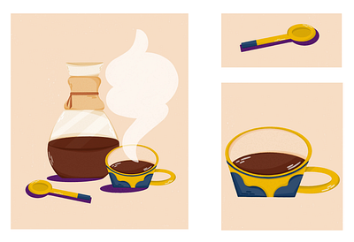 Coffee Poster chemex coffee coffee brewing coffee cup coffee cupping coffee illustrations coffee poster color colors graphic design illustration poster poster art poster design poster illustration specialty coffee