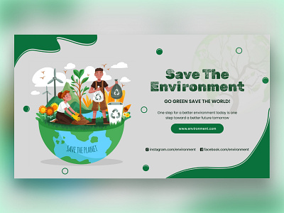 Environment banner design banner design design environment graphic design illustration nature nature illustration typography vector