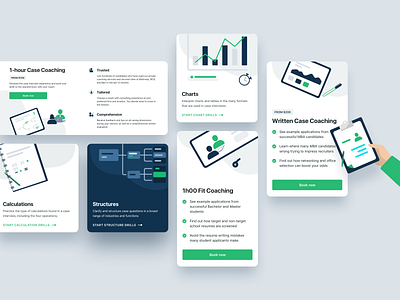 Coaching Services cards ui design design illustration dribbble elements graphic design icons minimal projects ui vector web