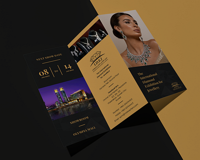 Brochure Design for Diamond Exhibition branding brochure design company company profile design graphic design logo trifold brochure