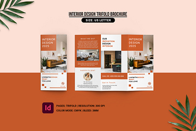 Interior Trifold Brochure agency brohure design interior brochure interior company brochure interior trifold layout marketing trifold brochure