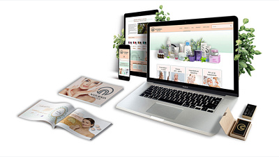 Project - Beauline Cosmetics branding design graphic design logo web design website