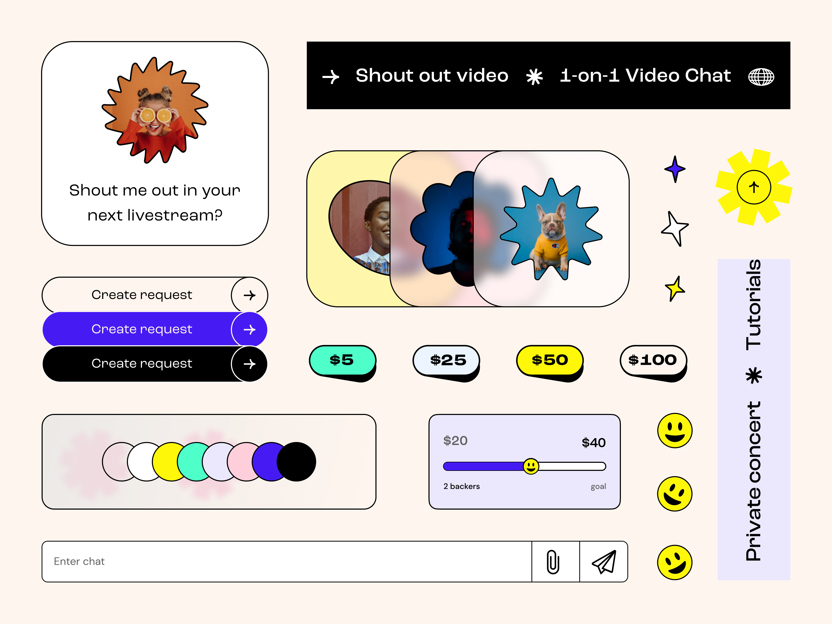 Bount UI bounty branding figma mobile request smiley system ui ux web