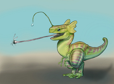 Fantasy Croc illustration