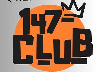 Logo for 147 Club Designed By: Hive of Solutions 3d branding club graphic design hiveofsolutions identity logo