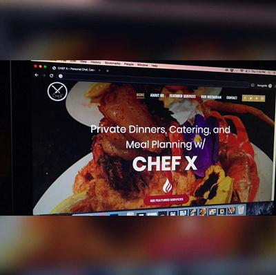 Chef X Website Design (Slideshow)