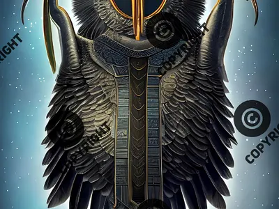 Wicked Bird beautiful bird design fly god gold graphic design horus illustration king