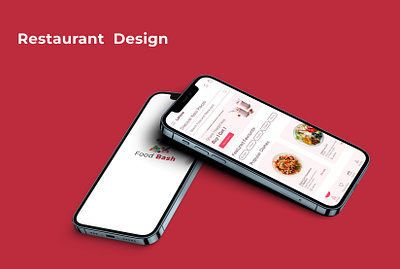 FoodBash - Restaurant App Design android app android app design branding clean delivery design fast food food food app food app design food design food mobile app graphic design minimalist design mobile app design mobile ui restaurant simple ui ux