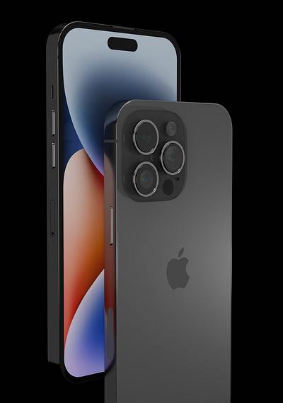 iPhone 14 Pro 3d apple concept design illustration iphone14 productdesign