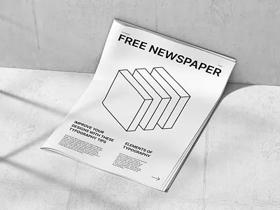🤑Free Newspaper Mockup 3d 3d mockup free free mockup freebie freebies mockup mockups newspaper realistic