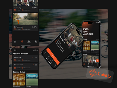 TrainUp - mobile app app design figma mobile sport training ui ux workouts