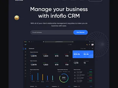 Saas Application Landing Page homepage design landing page landing page ui saas application landing page