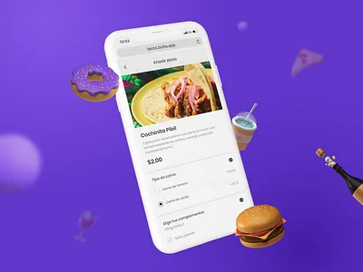Buho Pay - App aplication app buho delivery delivery app design food graphics mobile mobile app mobile design pay purple take away take away app ui ux