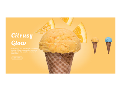 Deliciously Animated Ice Cream Landing Page animation branding design inspiration dessert figma icecream landingpage micro animation product design smart snimate ui uianimation user experience user interface ux visual design webdesign website deisgn