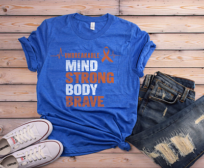 Multiple Sclerosis Awareness T-Shirt Design awarenesscampaign customtshirt design graphic design graphic tshirt illustration msawareness multiplesclerosis multiplesclerosisawareness printondemand t shirt t shirt design typography typography tshirt