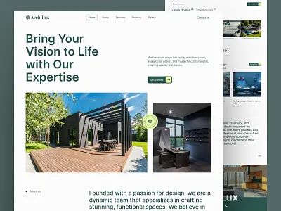 ArchiLux – Real Estate Website Design 🏡 product design realestate realestate website design ux design website