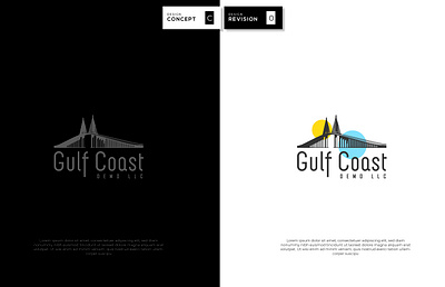 GulfCoast LLC brand identity design illustration initials logo logo design luxury minimal minimalist logo ui