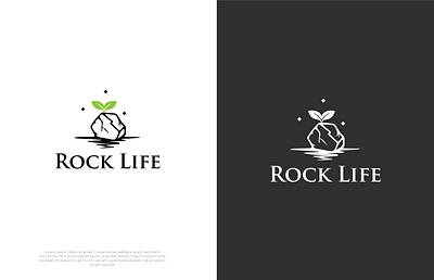 Rock Life brand identity design illustration initials logo logo design luxury minimal minimalist logo ui