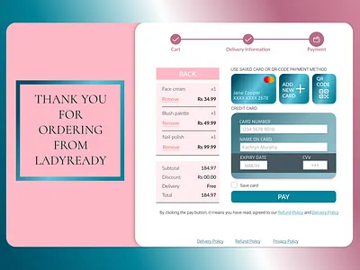 Credit Card Checkout card design graphic design ui ux vector web