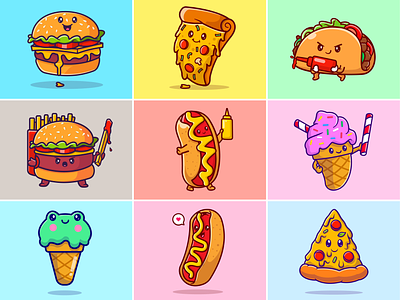 Burger Cartoon designs, themes, templates and downloadable graphic elements  on Dribbble
