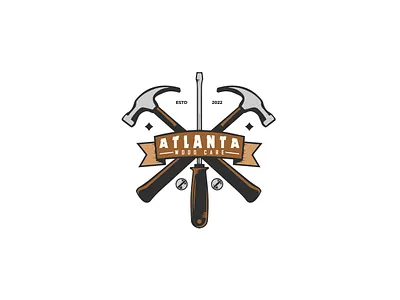 Atlanta Wood Care brand identity design illustration initials logo logo design luxury minimal minimalist logo ui