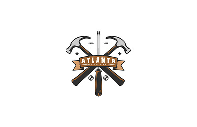 Atlanta Wood Care brand identity design illustration initials logo logo design luxury minimal minimalist logo ui