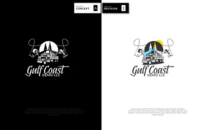 Gulf Coast LLC brand identity design illustration initials logo logo design luxury minimal minimalist logo ui