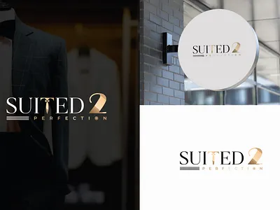 Suited 2 Perfection brand identity design illustration initials logo logo design luxury minimal minimalist logo ui