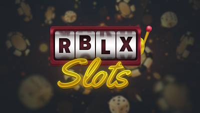 RBLXSlots.com Logo bets casino gambling gaming logo roblox slot machine