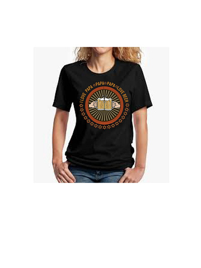 BEER PAPA T-SHIRT background remove branding design graphic design graphics t shirt designer illustration logo typography ui vector