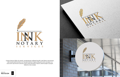 Innk Notary Services brand identity design illustration initials logo logo design luxury minimal minimalist logo ui