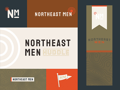 Northeast Men brand design christian church design church marketing masculine branding mens branding mens ministry