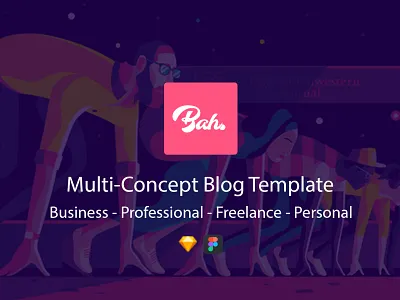 Bahram | Multi-Concept Blog Theme blog template blog theme blog ui figma template free free blog free sample free ui freebie freebies sketch template ui blog ux ux design website free