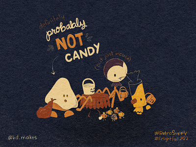 FF2022 | Day 1 - Candy books candy candy corn children costumes fall frankenstein ghost halloween illustration kid lit pumpkin reeses spider sucker texture vampire