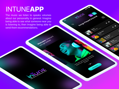 Intune Mobile App Design app app mockup design graphic design mobile app mobile app design mobile app mockup mobile app ui ui