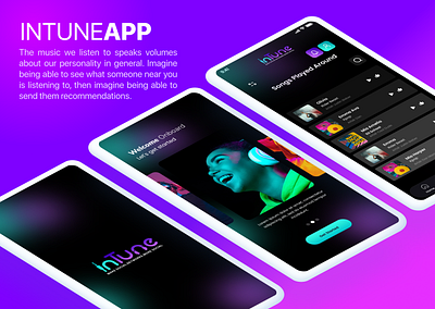 Intune Mobile App Design app app mockup design graphic design mobile app mobile app design mobile app mockup mobile app ui ui