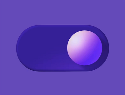 ON/OFF 3d off on purple toggle