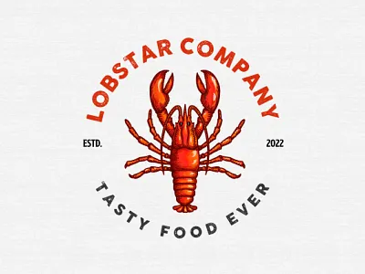 Lobster Illustration logo logo lobster