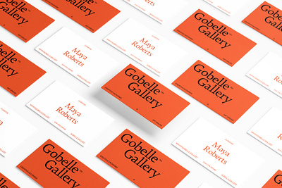 Art Gallery Business Card artsy business card colors design graphic design minimalistic typography