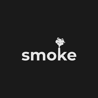 Smoke logo concept brand design branding design identity illustrator logo logo design minimalist smoke typography vector