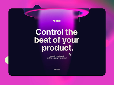 Control the beat of your product 3d animation branding identity motion graphics product design