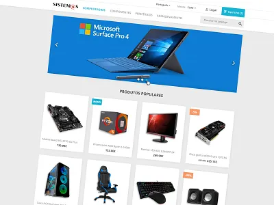 Loja Sistemas css html php prestashop ui web