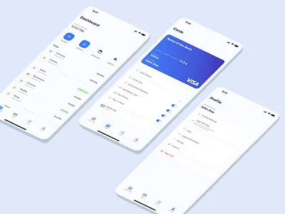 Mobile Banking App app design apple bank banking cards finance ios mobile banking personal finance