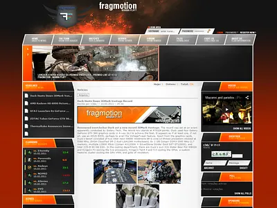 Fragmotion Website css html web webspell